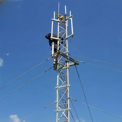 Samopodtrzymujący się 3 nogi Guy Gsm Antenna Radio Guyed Wire Tower Ratio Steel Tubular