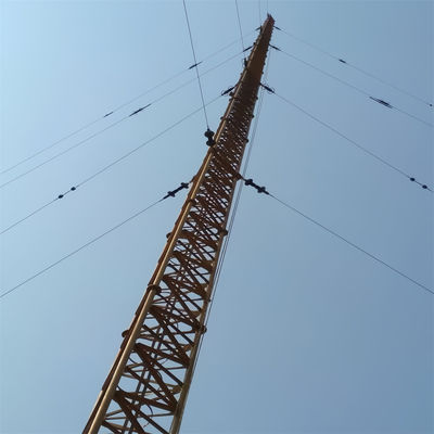 100 metrów Q345 Q235 Q420 Stalowa konstrukcja wieża z przyczepami anteny kątowa siatka komunikacyjna słup maszt wieża telekomunikacyjna
