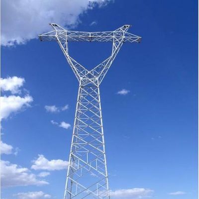 110KV 220KV Gorąco ocynkowane Wielkie wieże linii elektroenergetycznych Wysokonapięciowa wieża elektryczna