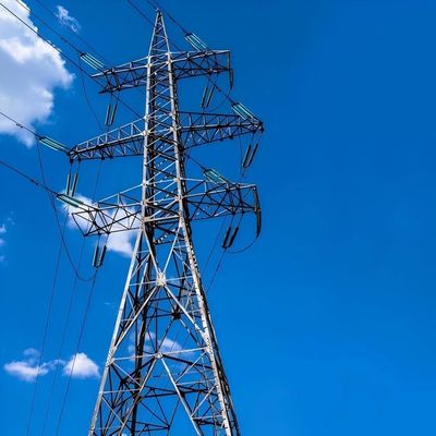 Struktura podstawy Wysokonapięciowa wieża elektroenergetyczna Galwanizowana Elektryczność Pylon Liniowy Biegun Przesyłowy Rękowy Wieża stalowa