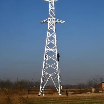 Struktura podstawy Wysokonapięciowa wieża elektroenergetyczna Galwanizowana Elektryczność Pylon Liniowy Biegun Przesyłowy Rękowy Wieża stalowa