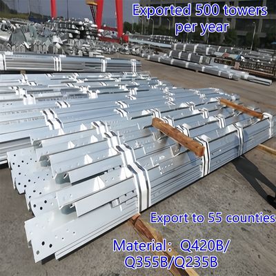 3-Nogowa Wieża Stalowa Kątowa Wieża Komunikacyjna Stal Q235 25m Sieć LTE Odporna na Warunki Atmosferyczne Obszary Wiejskie