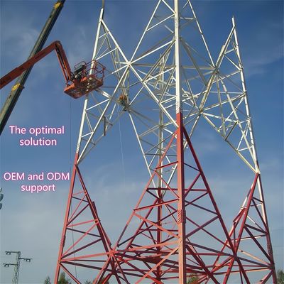 12m 30m 45m 4 nogi Stalowe kątowe samodzielne GSM Cdma Lte Isp Antenna Telecom Bts Łatwo instalowana wieża sieciowa