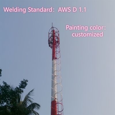 Żelazna antenka komórkowa Wi-Fi Wieża 25m 40m Wysokość sieć Komunikacja mobilna