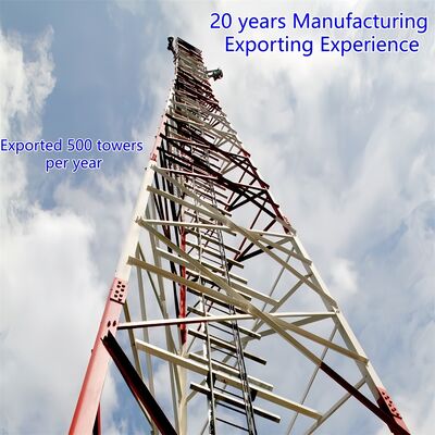 5 10 15 20 25 30 M Samopodtrzymująca się stalowa galwanizowana kątowa wieża z trzema nogami