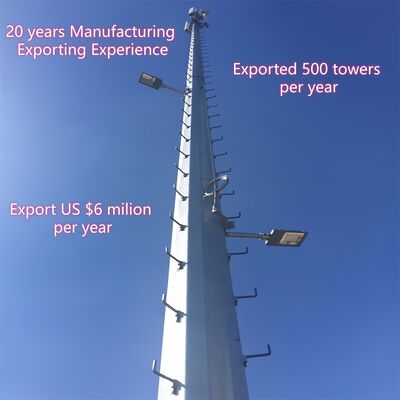 10M 30M 45M 60M Kompaktny monopol galwanizowany podgrzewany 5G Wi-Fi telekomunikacyjny anteny komunikacyjnej na dachu