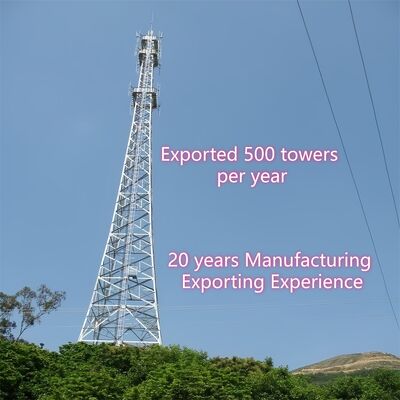 20 30 40M 3 nogi Tubularne stalowe bezszwodowe ISP Internet 5G Wi-Fi Bts Wieża transmisji telekomunikacyjnej