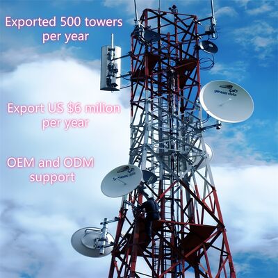 20 30 40M 4 Leg Angular Steel Lattice Durable 5G Wifi Cell Signal Booster Telecommunication Tower