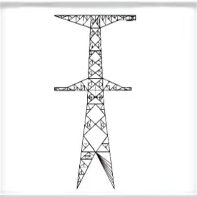 Trwała galwanizowana wieża przesyłowa 66KV 132KV wieloobwodnicza maszt sieci elektrycznej
