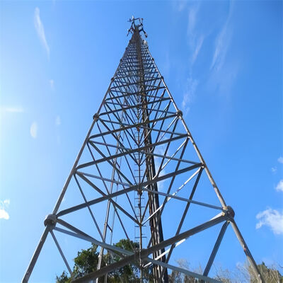 Lekka 45-metrowa 3-nożna rurowa komorowa mikrofalowa cynkowanie Isp Antena pylonowa 5g słupek 3-nożna kratowa stalowa wieża