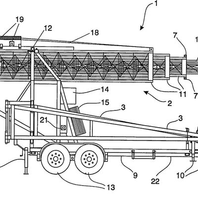 Wieża Teleskopowa 15-30M Rurka Prężnik stały Komunikacja Antenna Samochód oświetleniowy Zmontowany 40M/S Odporność na wiatr Gorąco ocynkowany