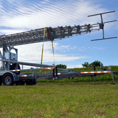 Teleskopowa wieża komunikacyjna zewnętrzna z galwanizowanej stali 15 20 25M 5G 4G