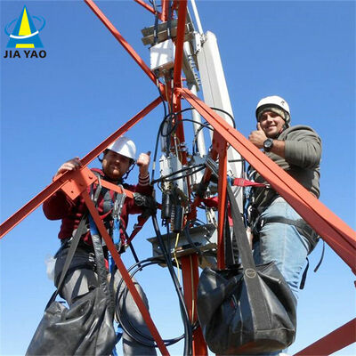 3 nogi kątowa wieża stalowa Trójkątna wieża z równym nachyleniem lub zmiennym nachyleniem i kątem stalowym przekroczeniem do komunikacji