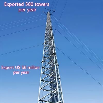 Wieża z drutem przewodowym o długości 20-70 m do monitorowania zapobiegania pożarom lasów i komunikacji wczesnego ostrzegania