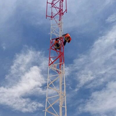 12 18 24 30M 3-nożny kątowy lekki stalowy ocynkowany samonośny zewnętrzny 5G 4G mikrofalowy podmiejski maszt komunikacyjny