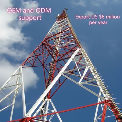 13 19 25 31M 3-nożny kątowy lekki stal ocynkowana samonośny zewnętrzny 5G 4G Wifi wieża pokrywająca mały obszar