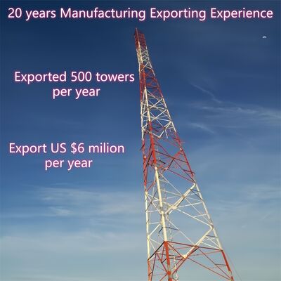 14 20 26 32M Lekki, 3-nożny, kątowy stal ocynkowana na zewnątrz 5G 4G Mikrofalowy tymczasowy maszt stacji bazowej