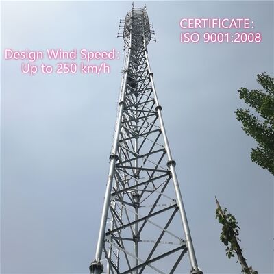 18 28 38M 3 nogi Stalowe rurowe Galwanizowane Wielofrekwencyjne Wieża Komunikacyjna 5G 4G Wi-Fi TV Broadcast
