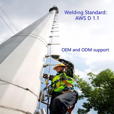 19 27 35M Dostosowany do krajobrazu Monopole Stal ocynkowana Samonośny Zewnętrzny 5G 4G Kuchenka mikrofalowa Miasto Estetyczny maszt