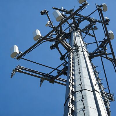 11 17 23M Efektywna przestrzennie monopolowa rurowa stal ocynkowana Zewnętrzna kompaktowa wieża komunikacyjna 5G 4G Wifi