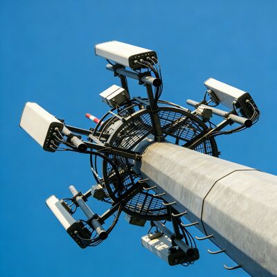 14 20 26M Kompaktowy rozmiar Monopole Stal ocynkowana Samonośna zewnętrzna satelita 5G 4G Mała powierzchnia Wieża telekomunikacyjna