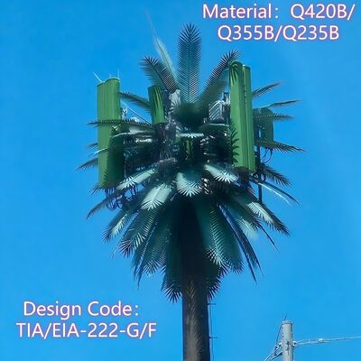 20-metrowa wieża bioniczna w kształcie drzewa, zaprojektowana z myślą o płynnej integracji z krajobrazem, o wyglądzie drzewa i modułowej konstrukcji