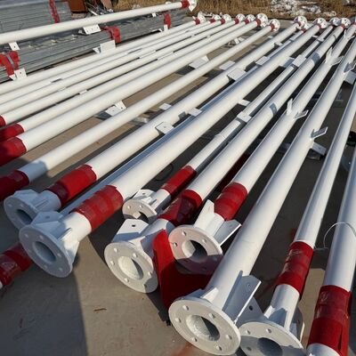 40M 3-nożna stalowa wieża rurowa Ocynkowana konstrukcja Nadaje się do zastosowań mikrofalowych i obserwacyjnych w telekomunikacji