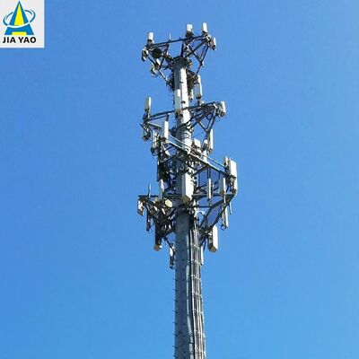18 22 38M Trwała monopolarna wieża komunikacyjna ze stali węglowej Multi antena kompatybilna z siecią 4G 5G