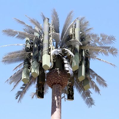 Niestandardowa konstrukcja Bionic Tree Tower zakamuflowana dla malowniczego krajobrazu miejskiego