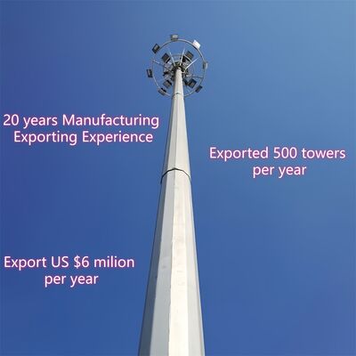 20 35M Monopole 5G Millimeter Wave Small Cell Tower Compact Design For Urban High-Density Area