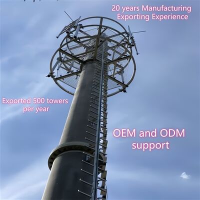 12 32M Monopolowa wieża antenowa o wysokim wzmocnieniu 5G z falą milimetrową do zasięgu na obszarach wiejskich dalekiego zasięgu
