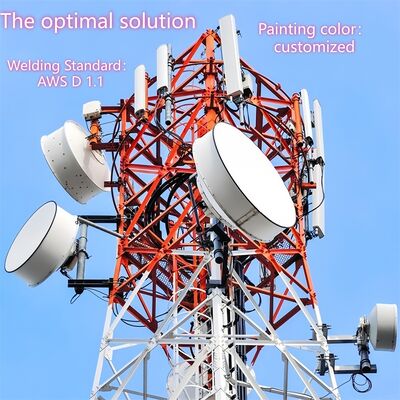 40M 80M Q355 Stalowa wieża telekomunikacyjna o czterech nogach