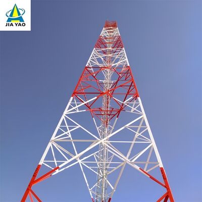 Stalowa wieża kątowa 52M Q355 z trzema nogami, wielokrotnego użytku do tymczasowego wdrożenia sieci