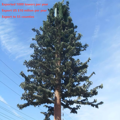 12 22 30-metrowa stalowa wieża komunikacyjna Q355 Bionic Tree dla miejskiego krajobrazu miejskiego