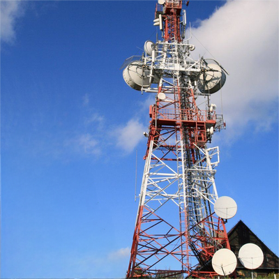 20M 30M 45M Ocynkowana ogniowo wieża stalowa z 4 nogami do parku przemysłowego e-commerce 5G