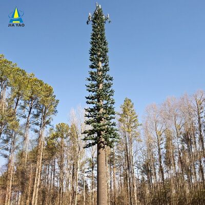 Solidna bioniczna wieża sosnowa z zakamuflowanym liściem i ukrytym systemem antenowym dla obszarów krajobrazowych Sieć 5G Q345B ocynkowana