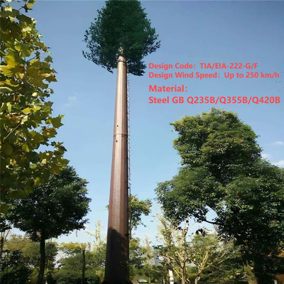 5 10 15 20 25 30 35 40 45 50 55 60 M metrów Radio Mikrofale Maszt antenowy Telekomunikacja Ukryte wieże telefonii komórkowej Bionic Tree Tower